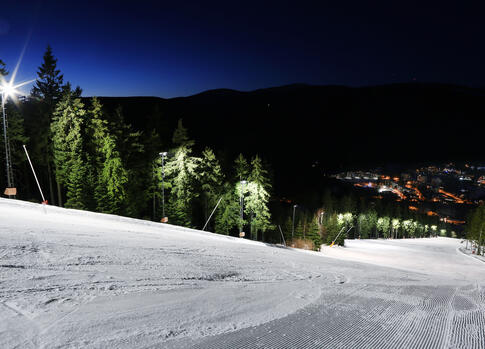 Skiareál Špindlerův Mlýn - večerní lyžování na Hromovce
