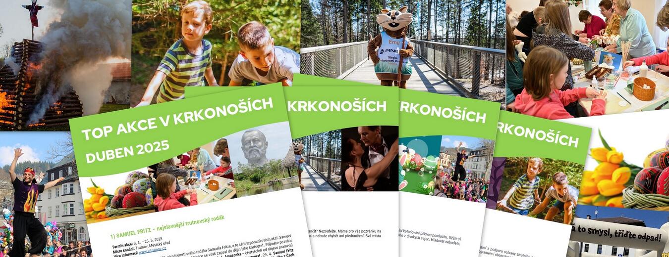 TOP akce v Krkonoších – duben 2025