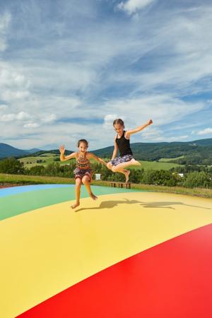 Vzduchové trampolíny v Baldově světě Mladé Buky