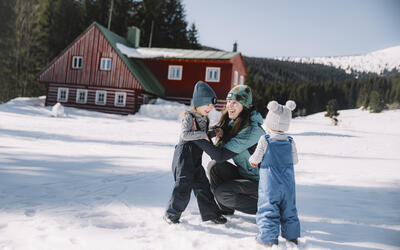 Zimní dovolená s dětmi v Krkonoších