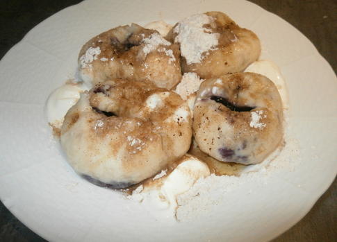 Blueberry dumplings