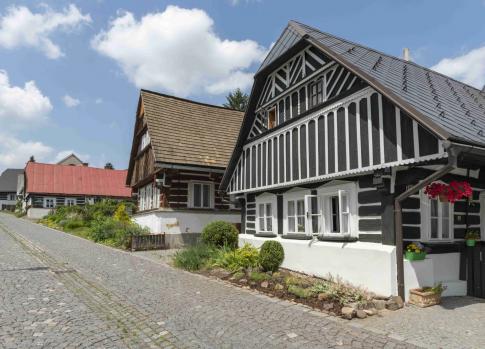 Timbered houses in the Krkonose