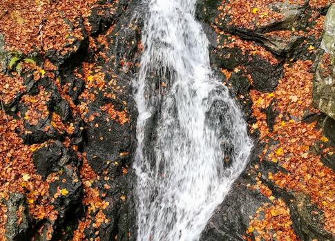 Huťský waterfall