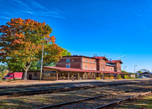 The Railway Station in Martinice