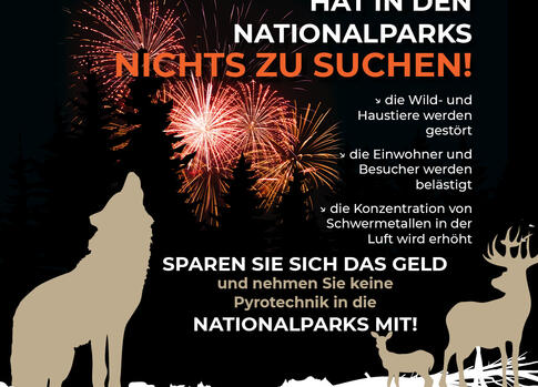 Pyrotechnik hat in den Nationalparks nichts zu suchen