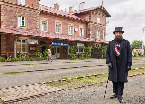 The Railway Station in Martinice