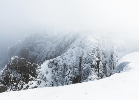 Na Sněžné jámy v zimě