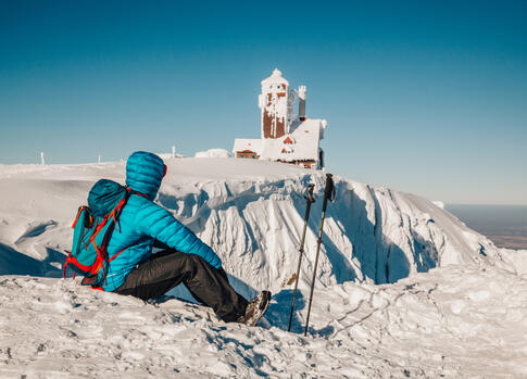 Na Sněžné jámy v zimě