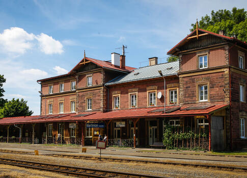 Railway Station in Martinice v Krkonosich