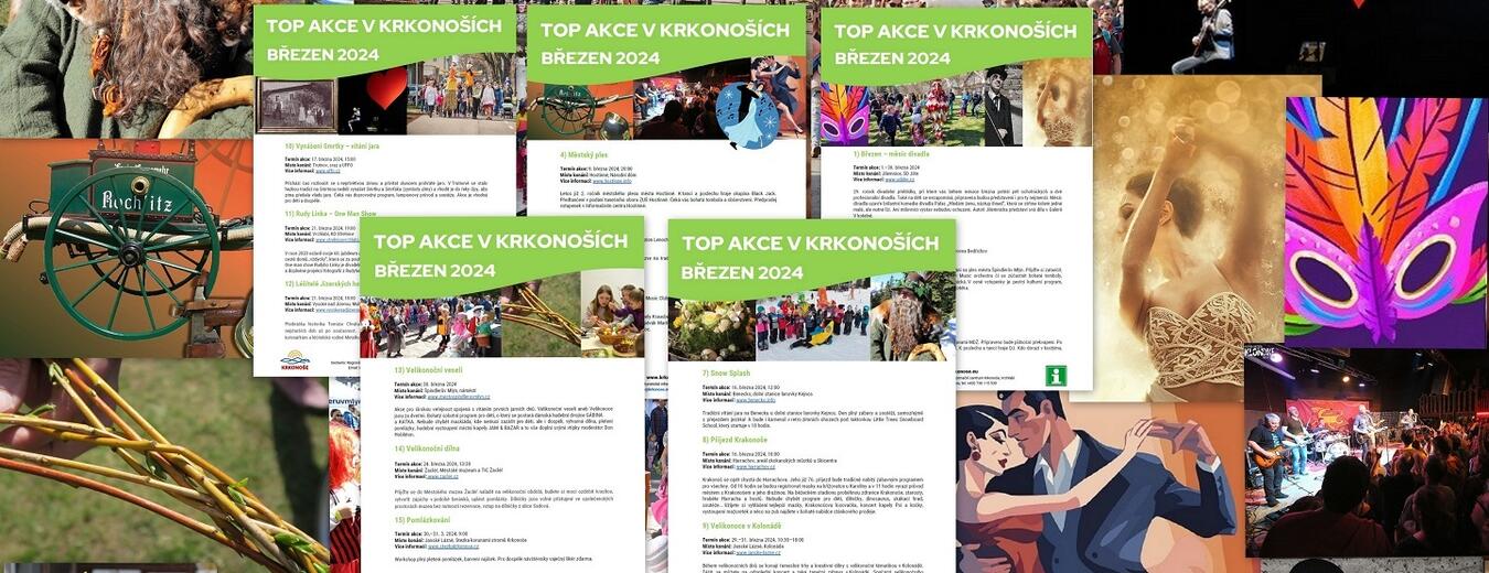 TOP akce v Krkonoších - březen 2024