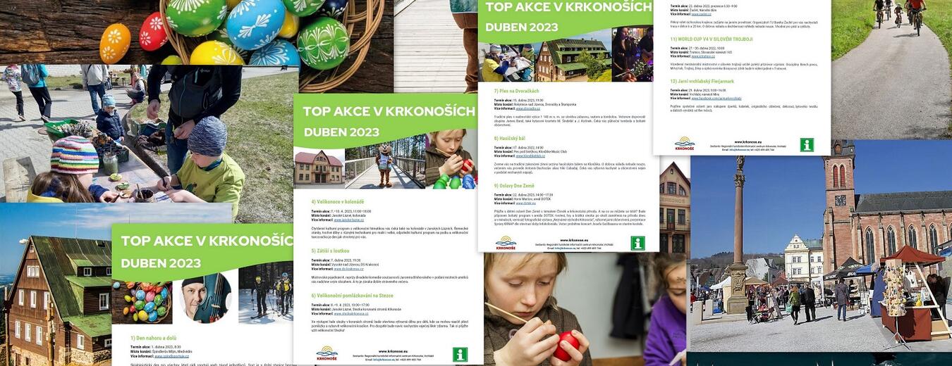 TOP akce v Krkonoších duben 2023