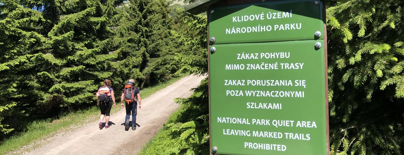 Novinky v KRNAP: nová zonace, klidová území, nový návštěvní řád KRNAP a změna značení cyklotras 