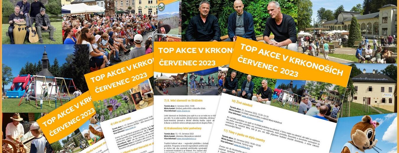 TOP akce v Krkonoších červenec 2023