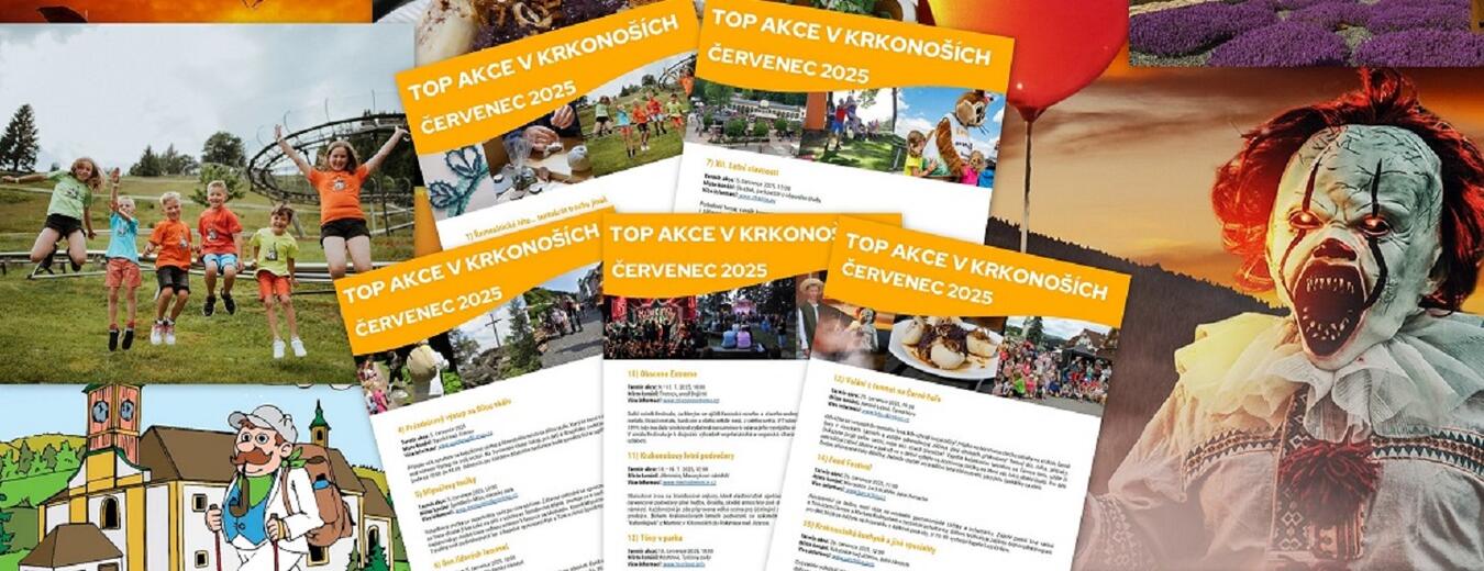 TOP akce v Krkonoších - červenec 2025