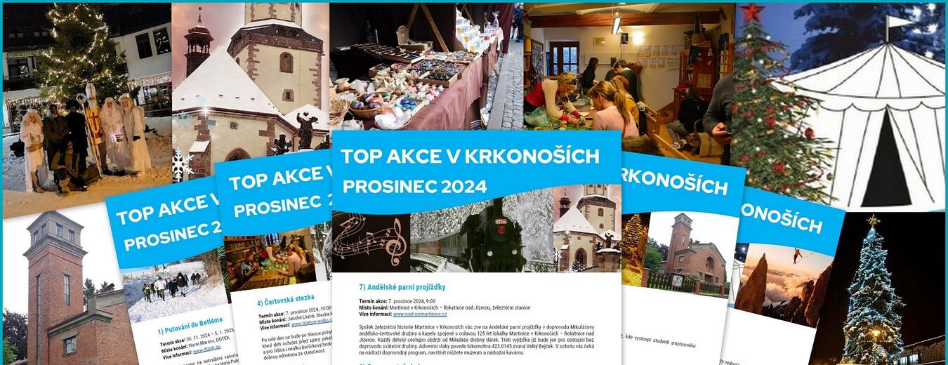TOP akce v Krkonoších prosinec 2024 