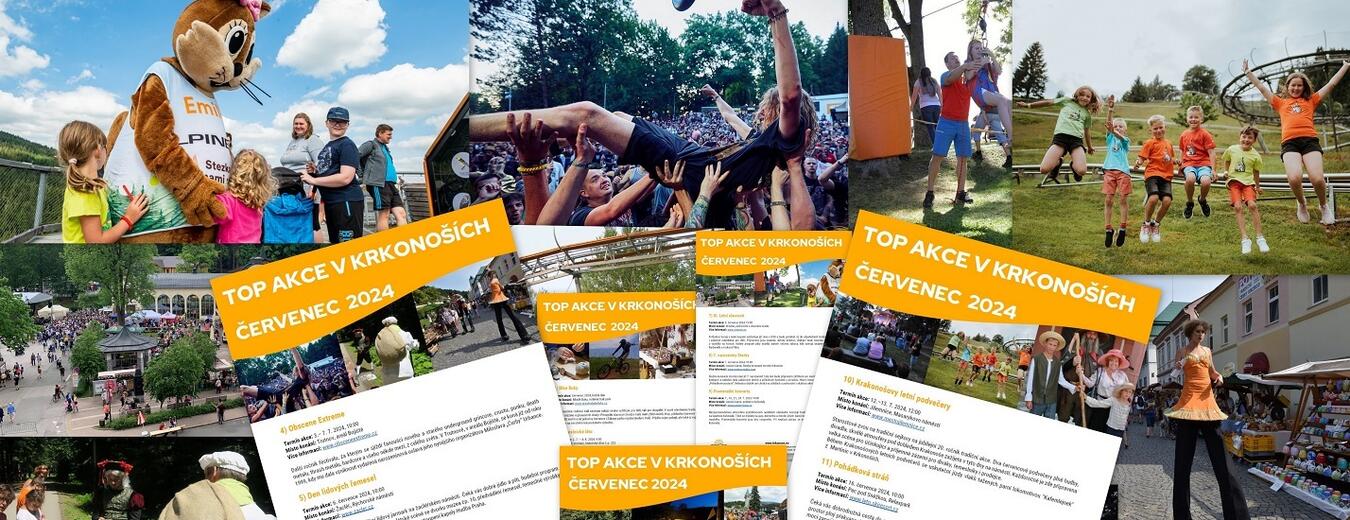 TOP akce v Krkonoších  červenec 2024