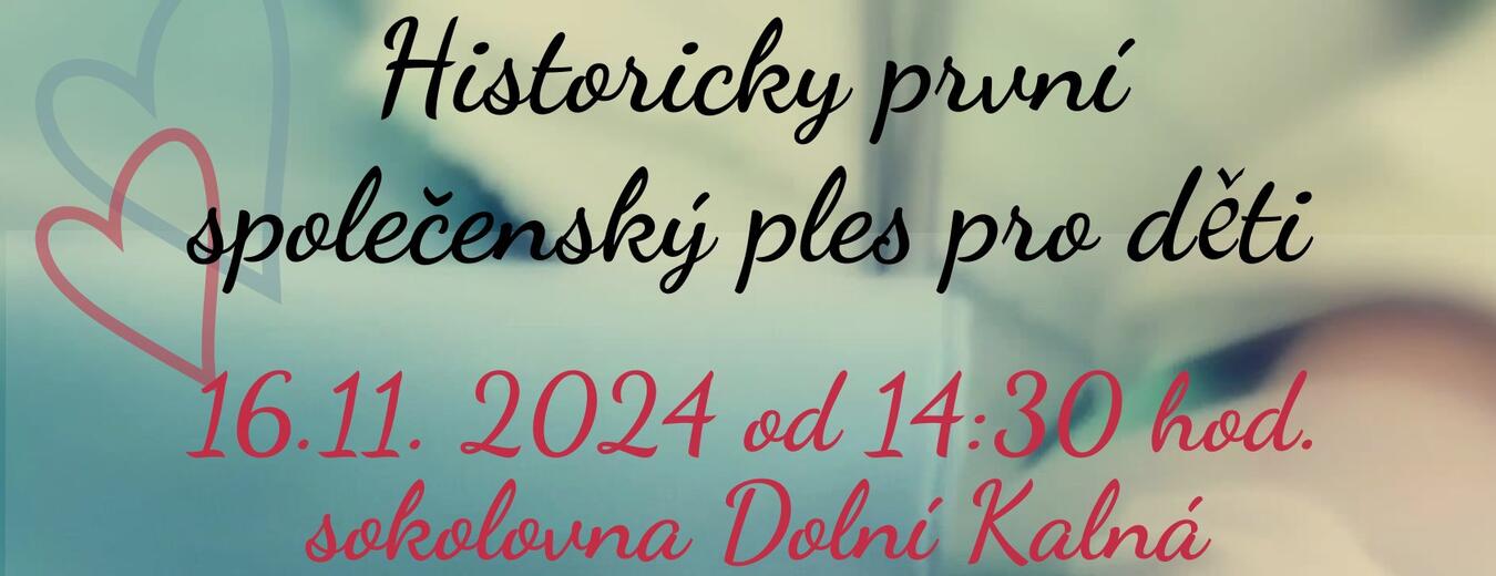 Společenský ples pro děti