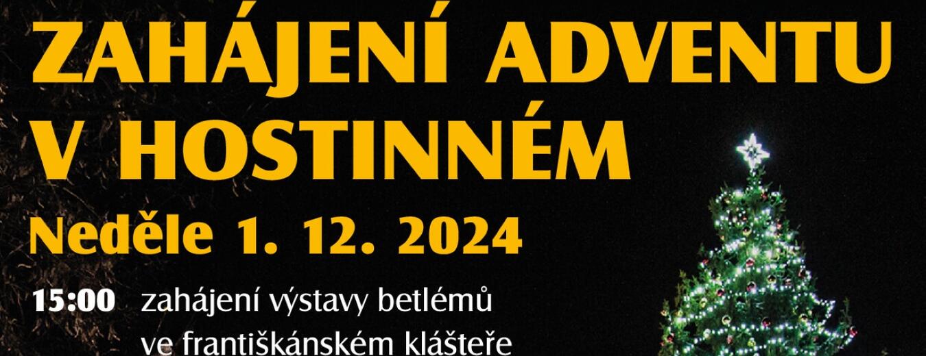 Zahájení adventu v Hostinném