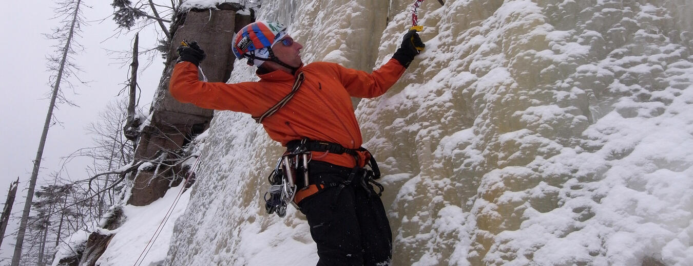 Ice climbing