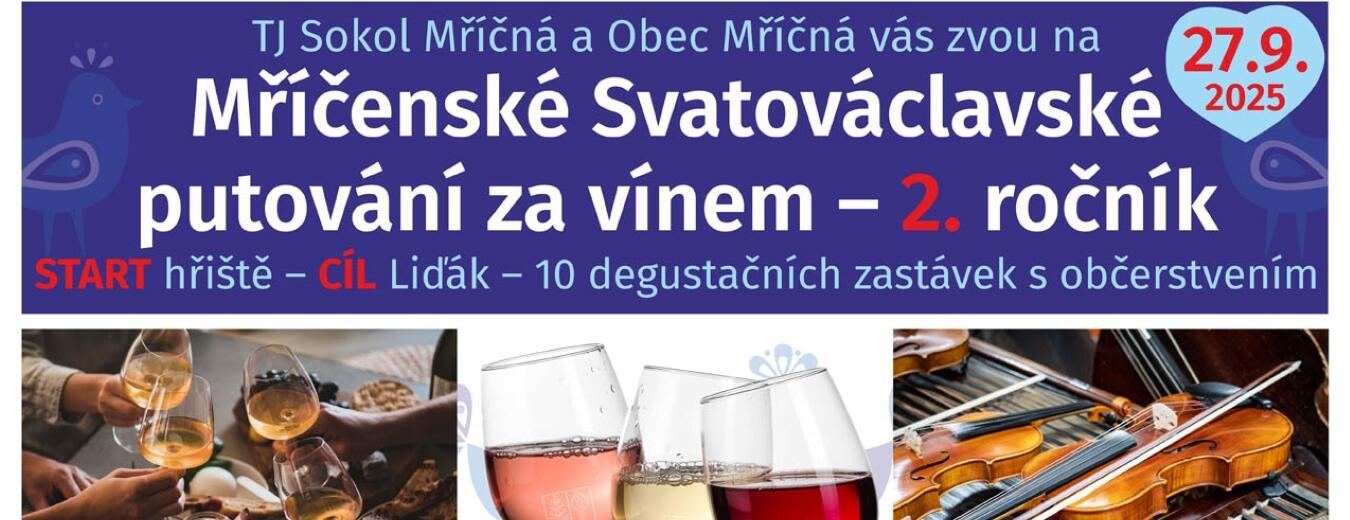 Mříčenské Svatováclavské putování za vínem