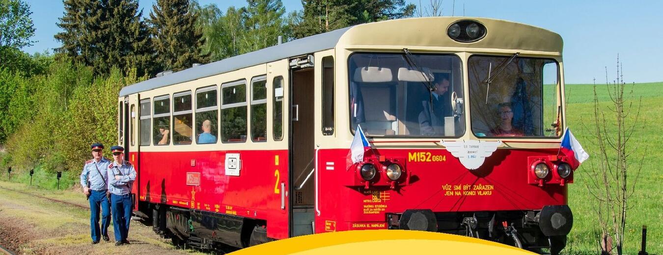 Prvomájová jízda motoráčkem a drezínami