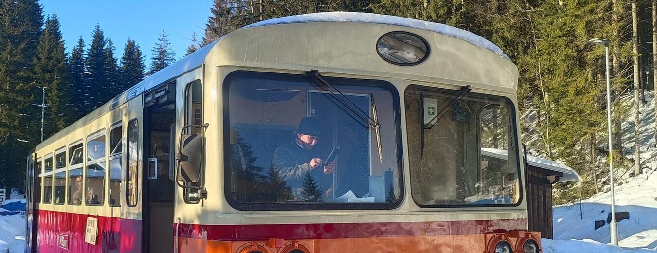 Historický motoráček na Zubačce