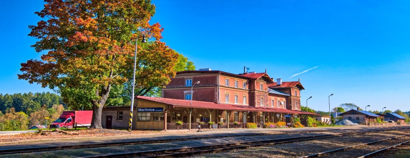 The Railway Station in Martinice