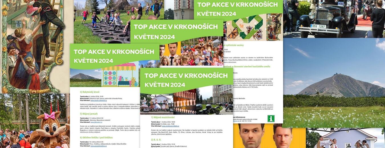 TOP akce v Krkonoších - květen 2024