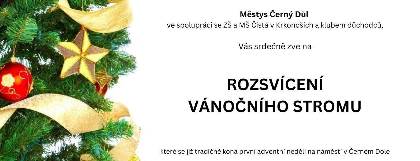 Rozsvícení vánočního stromu - Černý Důl
