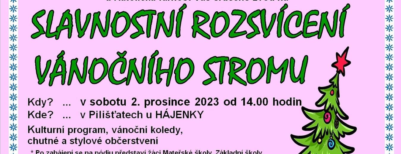 Slavnostní rozsvícení vánočního stromu - Jablonec nad Jizerou