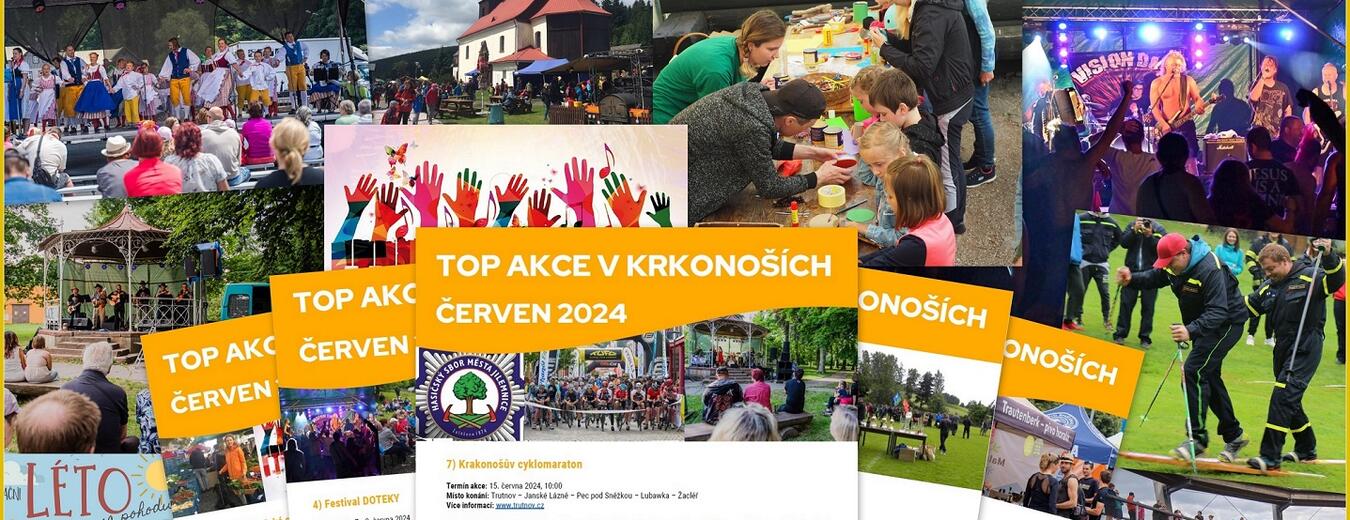TOP akce v Krkonoších červen 2024