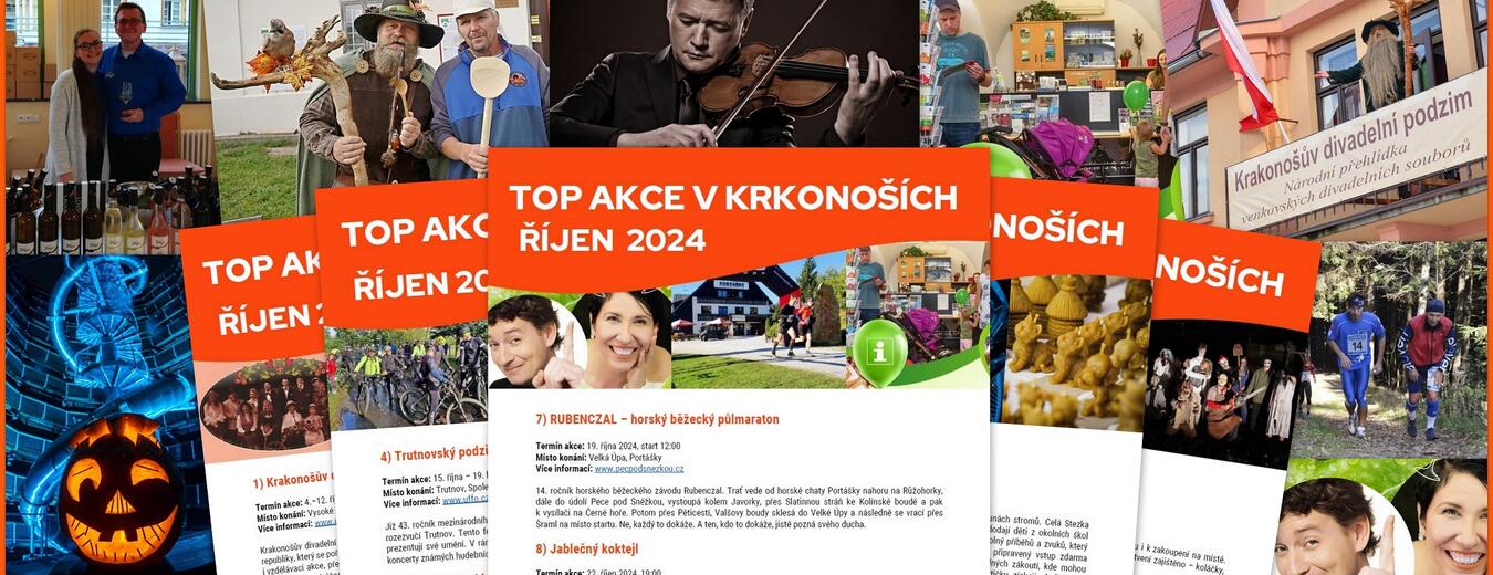 TOP akce v Krkonoších říjen 2024