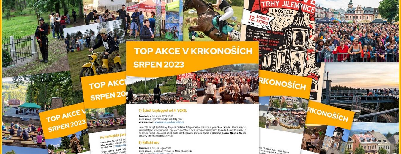 Top akce v Krkonoších srpen 2023