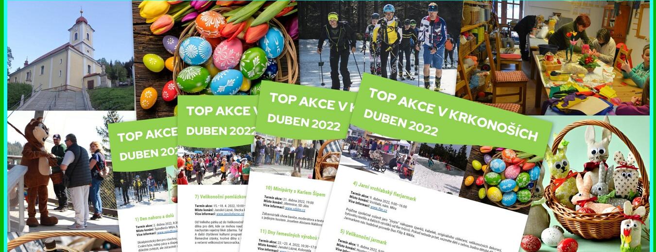 TOP akce v Krkonoších duben 2022