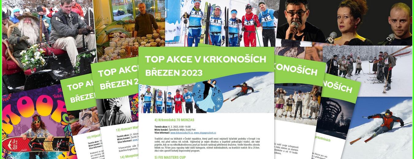 TOP akce v Krkonoších březen 2023