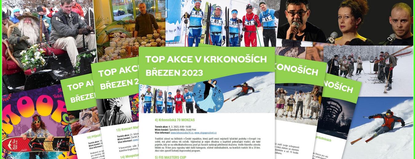 TOP akce v Krkonoších březen 2023 