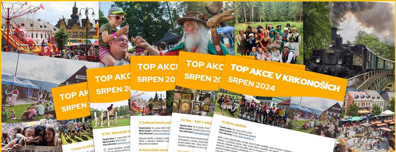 TOP akce v Krkonoších srpen 2024
