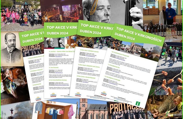 TOP akce v Krkonoších duben 2024