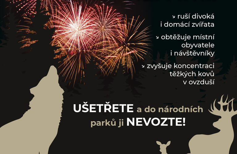 Pyrotechnika do národního parku nepatří