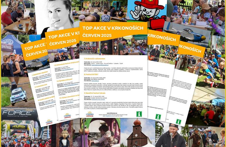 TOP akce v Krkonoších – červen 2025