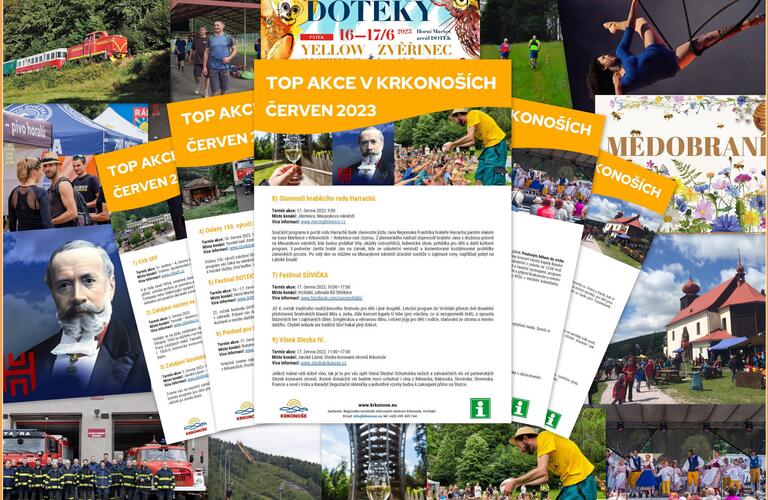 TOP akce v Krkonoších červen 2023 