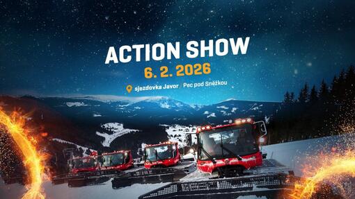 Action show - noční lyžařská show