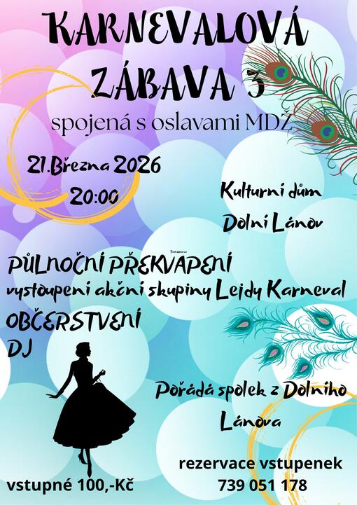 Karnevalová zábava Dolní Lánov