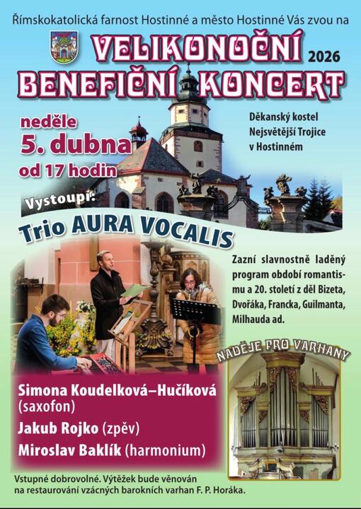 Velikonoční benefiční koncert v Hostinném