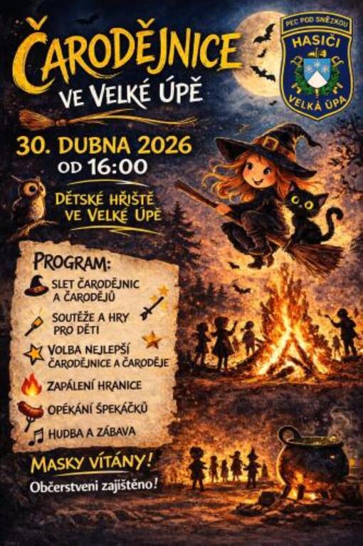 Čarodějnice ve Velké Úpě 