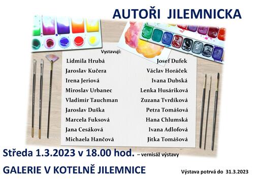 Vernisáž výstavy Autoři Jilemnicka