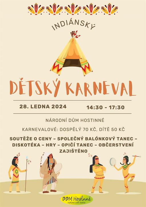Indiánský dětský karneval 