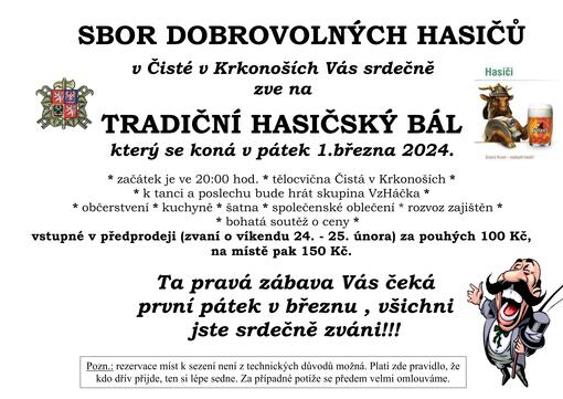 Tradiční hasičský bál 