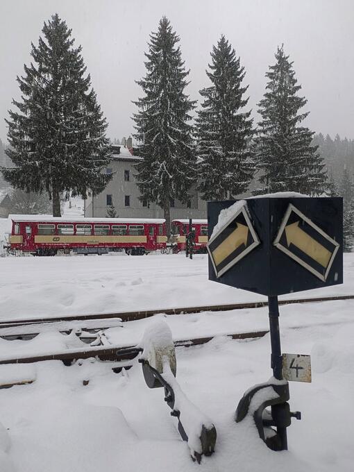 Historický motoráček na Zubačce - plakát