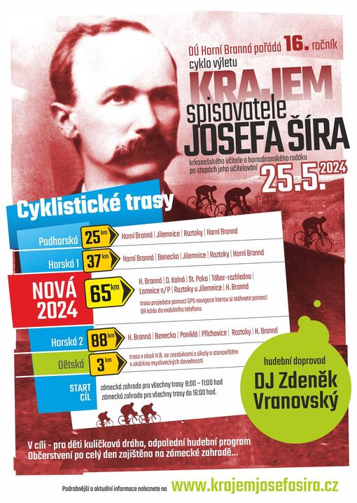cyklo výlet "Krajem spisovatele Josefa Šíra"